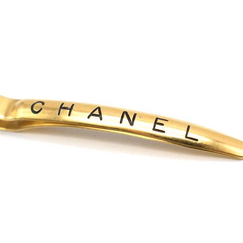 chanel gold barrette|Chanel Barrette .